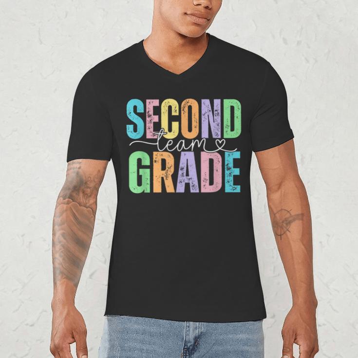 Second Grade Team Heart Teacher Student Back To School Girls Men's V-Neck T-Shirt, novelty gifts, funny gifts Second Grade Team Heart Teacher Student Back To School Girls Men's V-Neck T-Shirt, novelty gifts, funny gifts
