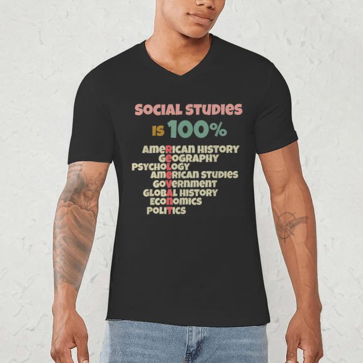 Social Studies Is Relevant History Teacher History Buff Men's V-Neck T-Shirt, novelty gifts, funny gifts