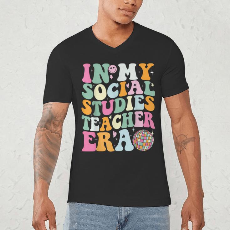 In My Social Studies Teacher Era Cute Social Studies Teacher Men's V-Neck T-Shirt, novelty gifts, funny gifts In My Social Studies Teacher Era Cute Social Studies Teacher Men's V-Neck T-Shirt, novelty gifts, funny gifts