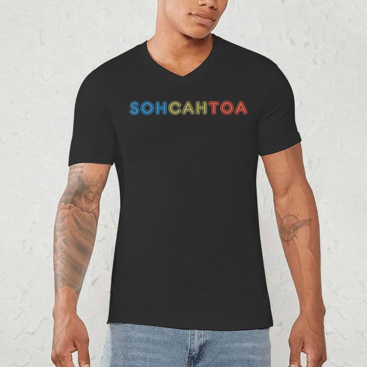 SOHCAHTOA Math For Teacher Student SOH CAH TOA Trig Men's V-Neck T-Shirt, novelty gifts, funny gifts