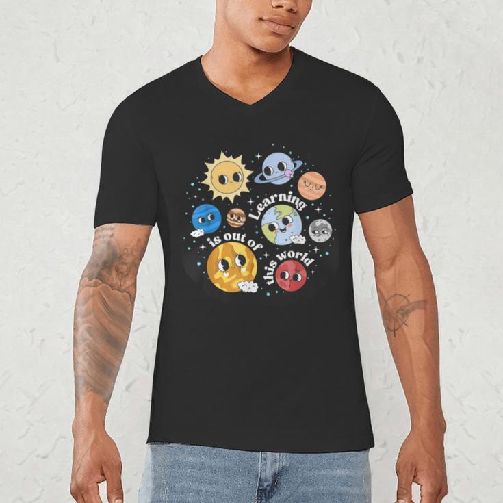 Solar System Learning Is Out Of This World Science Teacher Men's V-Neck T-Shirt, novelty gifts, funny gifts Solar System Learning Is Out Of This World Science Teacher Men's V-Neck T-Shirt, novelty gifts, funny gifts