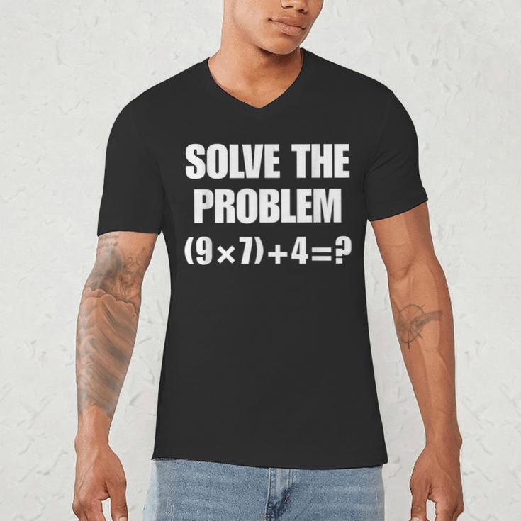 Solve The Problem 67 Teacher Men's V-Neck T-Shirt, novelty gifts, funny gifts Solve The Problem 67 Teacher Men's V-Neck T-Shirt, novelty gifts, funny gifts