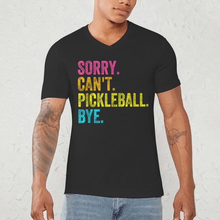 Sorry Can't Pickleball Bye Teacher Student Sport Men's V-Neck T-Shirt, novelty gifts, funny gifts Sorry Can't Pickleball Bye Teacher Student Sport Men's V-Neck T-Shirt, novelty gifts, funny gifts