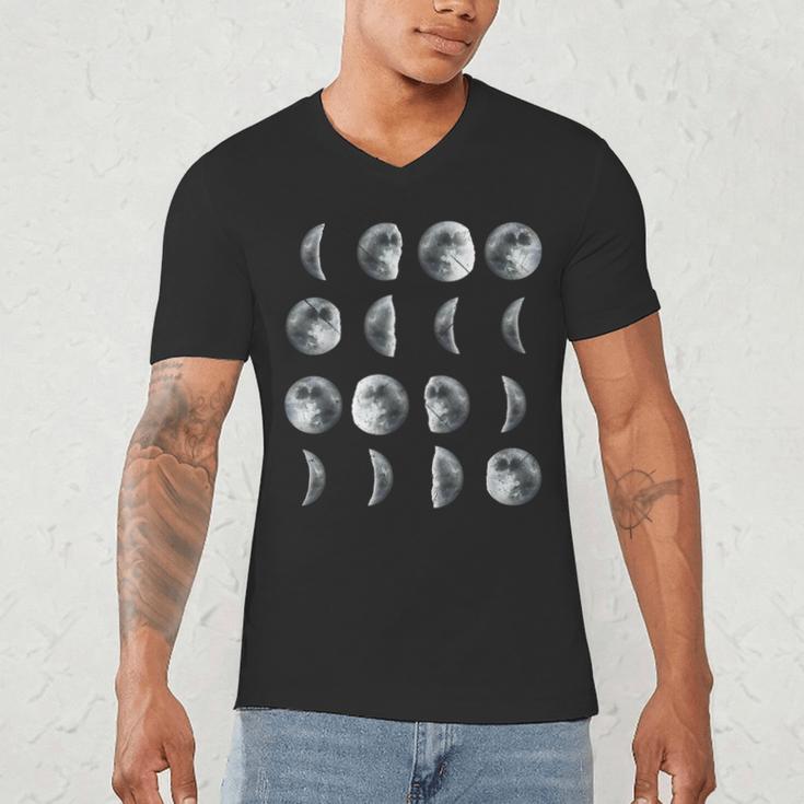 Space Science Student Teacher Leonard Moon Phases Men Women Kids Men's V-Neck T-Shirt, novelty gifts, funny gifts