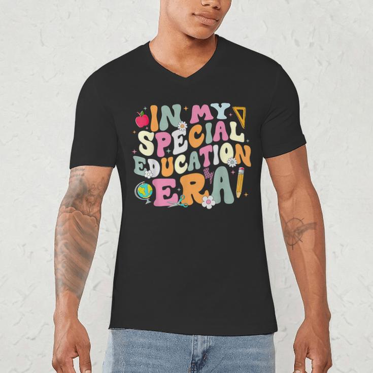 Special Education Teacher Era Inspirational SPED ABA Autism Men's V-Neck T-Shirt, novelty gifts, funny gifts