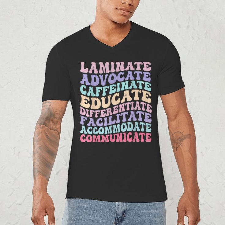 Sped Caffeinate Advocate Laminate Educate Teacher Men's V-Neck T-Shirt, novelty gifts, funny gifts Sped Caffeinate Advocate Laminate Educate Teacher Men's V-Neck T-Shirt, novelty gifts, funny gifts