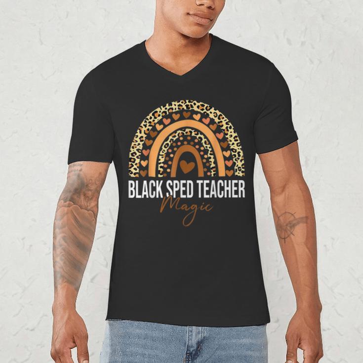 SPED Teacher Teacher Educator Magic Africa Proud Men's V-Neck T-Shirt, novelty gifts, funny gifts SPED Teacher Teacher Educator Magic Africa Proud Men's V-Neck T-Shirt, novelty gifts, funny gifts