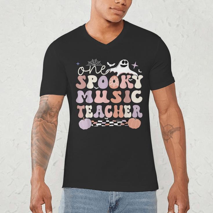 Spooky Music Teacher Halloween Music Teaching Men Women Men's V-Neck T-Shirt, novelty gifts, funny gifts Spooky Music Teacher Halloween Music Teaching Men Women Men's V-Neck T-Shirt, novelty gifts, funny gifts