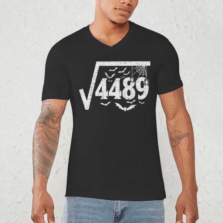 Square Root 4489 Halloween Meme 67 Math Teacher Men's V-Neck T-Shirt, novelty gifts, funny gifts Square Root 4489 Halloween Meme 67 Math Teacher Men's V-Neck T-Shirt, novelty gifts, funny gifts