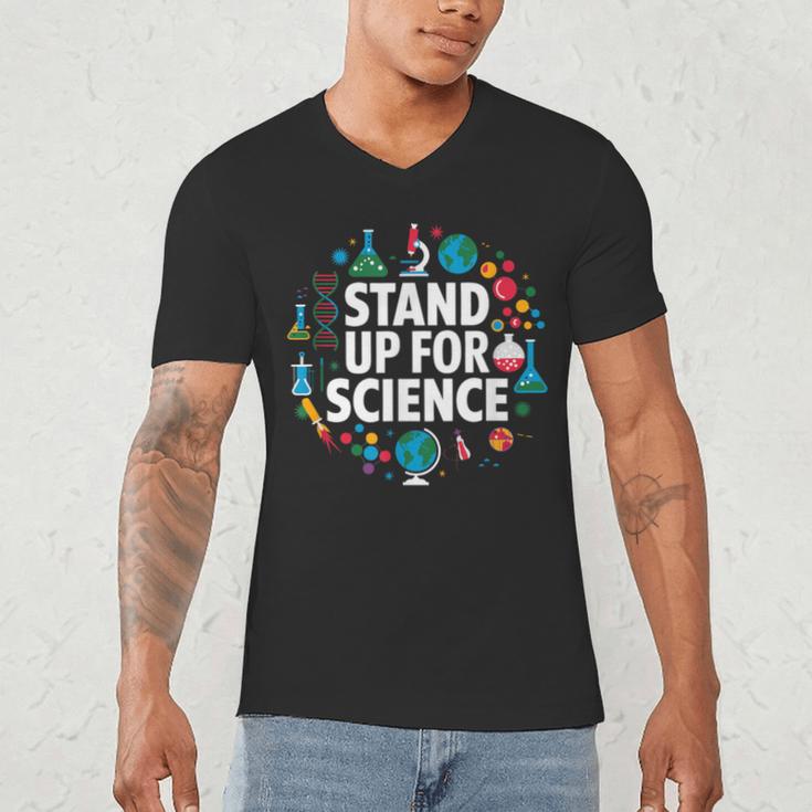 Stand Up For Science STEM Advocacy Pro Scientific Teacher Men's V-Neck T-Shirt, novelty gifts, funny gifts Stand Up For Science STEM Advocacy Pro Scientific Teacher Men's V-Neck T-Shirt, novelty gifts, funny gifts