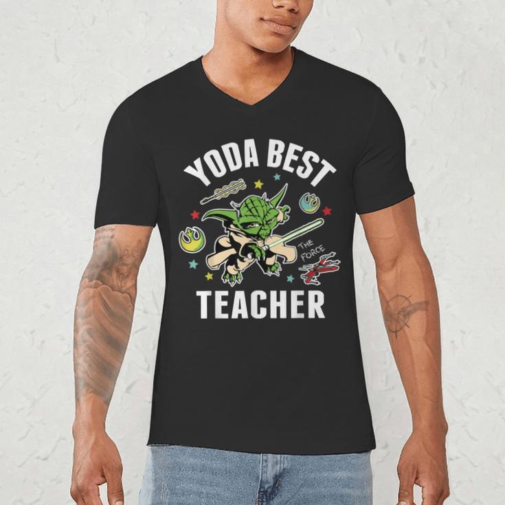 Star Wars Yoda Best Teacher Icons Men's V-Neck T-Shirt, novelty gifts, funny gifts