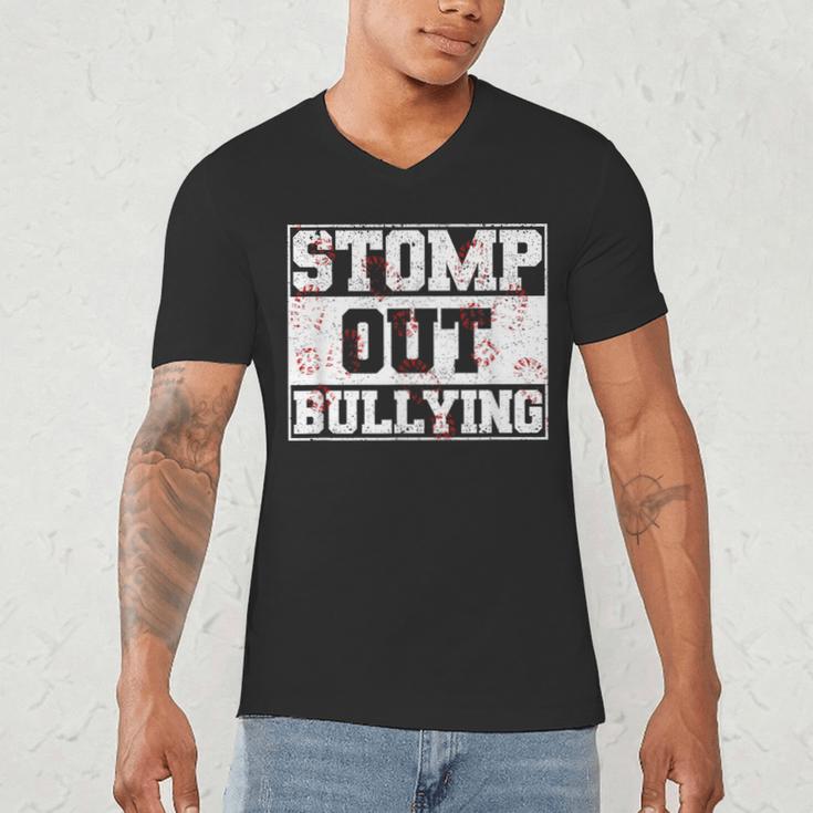Stomp Out Bullying Back To School Education Teacher Men's V-Neck T-Shirt, novelty gifts, funny gifts Stomp Out Bullying Back To School Education Teacher Men's V-Neck T-Shirt, novelty gifts, funny gifts