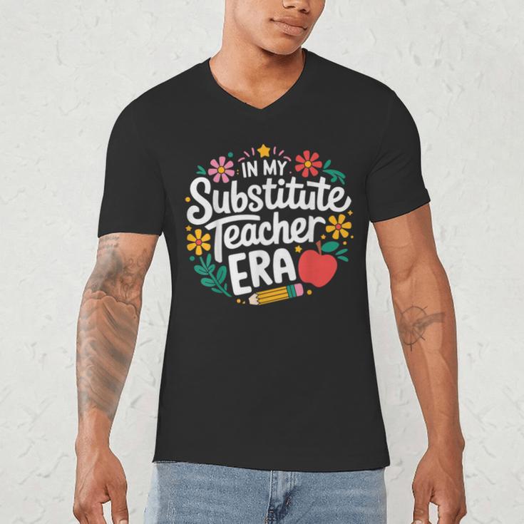 In My Substitute Teacher Era Men's V-Neck T-Shirt, novelty gifts, funny gifts In My Substitute Teacher Era Men's V-Neck T-Shirt, novelty gifts, funny gifts