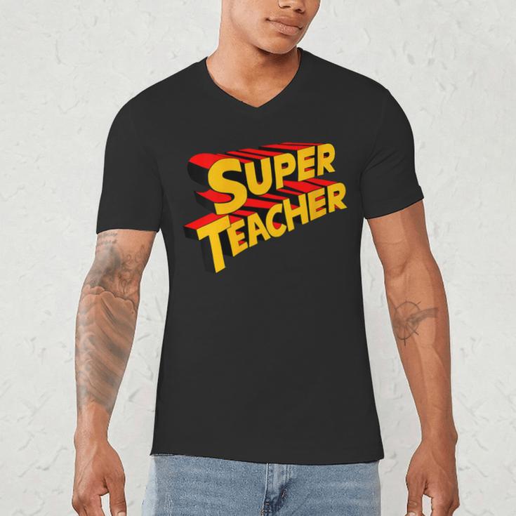 Super Teacher SuperTeacher Men's V-Neck T-Shirt, novelty gifts, funny gifts Super Teacher SuperTeacher Men's V-Neck T-Shirt, novelty gifts, funny gifts