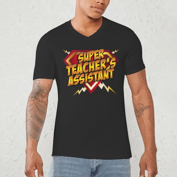 Super Teacher's Assistant Educational Superhero Men's V-Neck T-Shirt, novelty gifts, funny gifts Super Teacher's Assistant Educational Superhero Men's V-Neck T-Shirt, novelty gifts, funny gifts