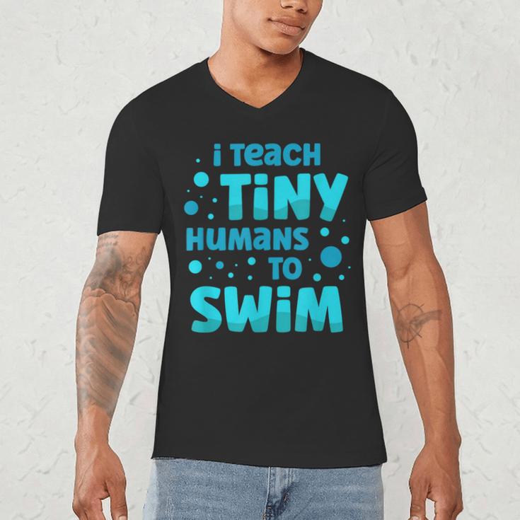 Swimming Teacher I Teach Tiny Humans To Swim Swim Instructor Men's V-Neck T-Shirt, novelty gifts, funny gifts Swimming Teacher I Teach Tiny Humans To Swim Swim Instructor Men's V-Neck T-Shirt, novelty gifts, funny gifts