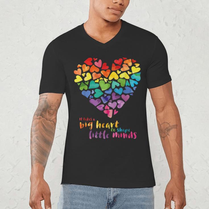 It Takes a Big Heart To Shape Little Minds Teacher Men's V-Neck T-Shirt, novelty gifts, funny gifts It Takes a Big Heart To Shape Little Minds Teacher Men's V-Neck T-Shirt, novelty gifts, funny gifts