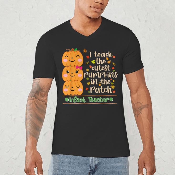 I Teach The Cutest Pumpkins In The Patch Infant Teacher Men's V-Neck T-Shirt, novelty gifts, funny gifts I Teach The Cutest Pumpkins In The Patch Infant Teacher Men's V-Neck T-Shirt, novelty gifts, funny gifts