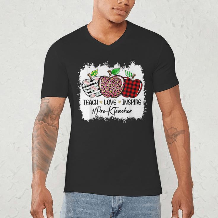 Teach Love Inspire Pre-k Teacher Apple Leopard Red Plain Men's V-Neck T-Shirt, novelty gifts, funny gifts Teach Love Inspire Pre-k Teacher Apple Leopard Red Plain Men's V-Neck T-Shirt, novelty gifts, funny gifts