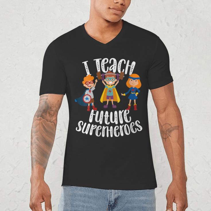 I Teach Superheroes Cute Back To School Teacher Men's V-Neck T-Shirt, novelty gifts, funny gifts I Teach Superheroes Cute Back To School Teacher Men's V-Neck T-Shirt, novelty gifts, funny gifts