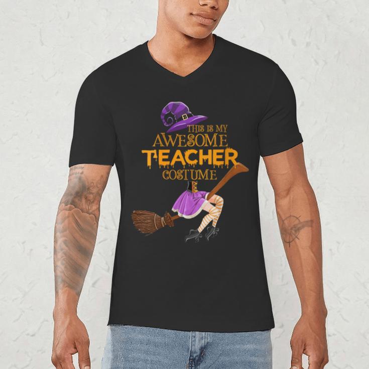 This Is My Teacher Costume Halloween Family Matching Group Men's V-Neck T-Shirt, novelty gifts, funny gifts This Is My Teacher Costume Halloween Family Matching Group Men's V-Neck T-Shirt, novelty gifts, funny gifts