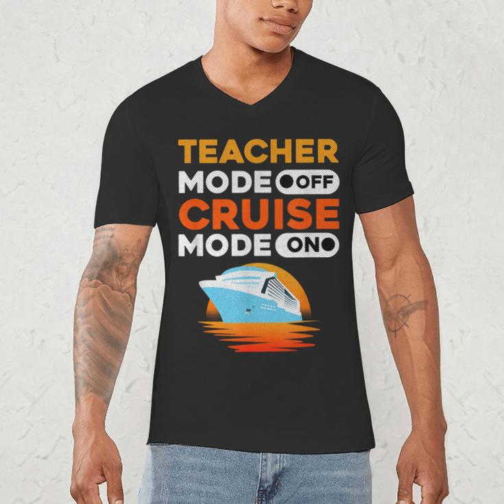 Teacher Cruise Shirt Cruise Mode Men Women Men's V-Neck T-Shirt, novelty gifts, funny gifts Teacher Cruise Shirt Cruise Mode Men Women Men's V-Neck T-Shirt, novelty gifts, funny gifts