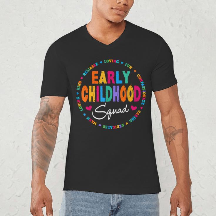 Teacher Early Childhood Squad T-Shirt Men's V-Neck T-Shirt, novelty gifts, funny gifts