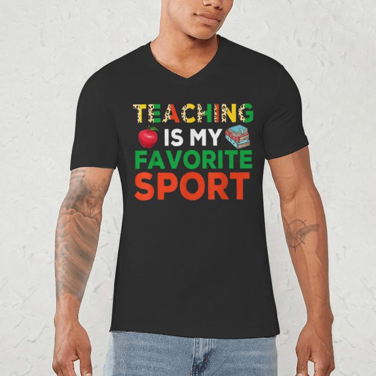 Teacher Is My Favorite Sport Teacher Teaching Lover Men's V-Neck T-Shirt, novelty gifts, funny gifts Teacher Is My Favorite Sport Teacher Teaching Lover Men's V-Neck T-Shirt, novelty gifts, funny gifts