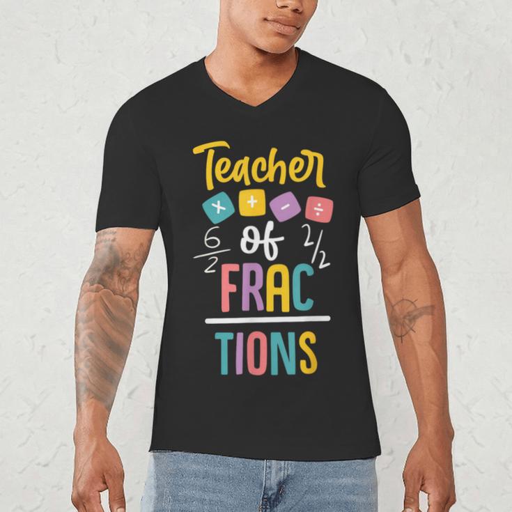 Teacher Of Fractions For Math Teacher Men's V-Neck T-Shirt, novelty gifts, funny gifts Teacher Of Fractions For Math Teacher Men's V-Neck T-Shirt, novelty gifts, funny gifts