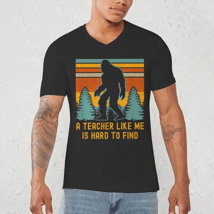 A Teacher Like Me Is Hard To Find Bigfoot Teacher Men's V-Neck T-Shirt, novelty gifts, funny gifts A Teacher Like Me Is Hard To Find Bigfoot Teacher Men's V-Neck T-Shirt, novelty gifts, funny gifts