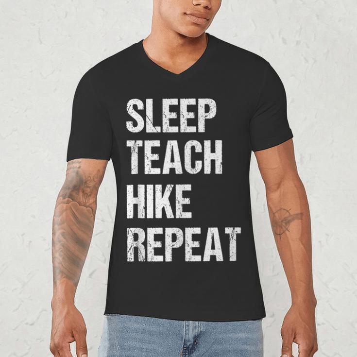 Teacher Hiking Shirt Teaching Hiker T Shirt Men's V-Neck T-Shirt, novelty gifts, funny gifts