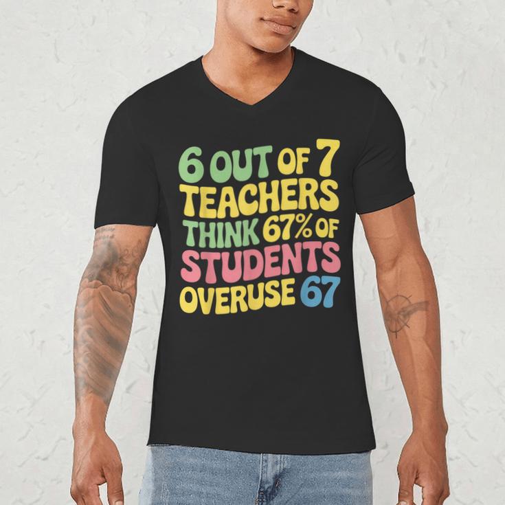 Teacher Overuse 67 Teacher Men's V-Neck T-Shirt, novelty gifts, funny gifts Teacher Overuse 67 Teacher Men's V-Neck T-Shirt, novelty gifts, funny gifts