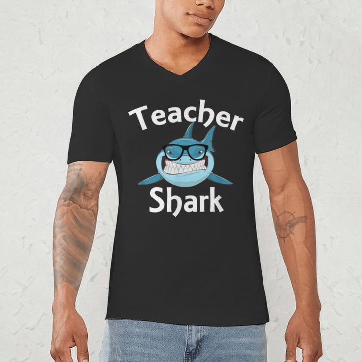 Teacher Shark Teacher For Men Women Men's V-Neck T-Shirt, novelty gifts, funny gifts Teacher Shark Teacher For Men Women Men's V-Neck T-Shirt, novelty gifts, funny gifts