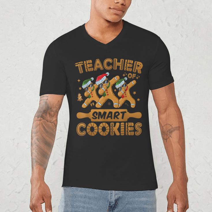 Teacher Of Smart Cookies Gingerbread Christmas Teacher Men's V-Neck T-Shirt, novelty gifts, funny gifts Teacher Of Smart Cookies Gingerbread Christmas Teacher Men's V-Neck T-Shirt, novelty gifts, funny gifts