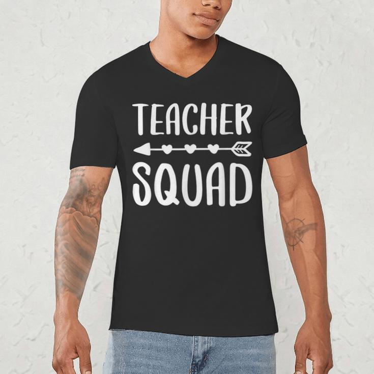 Teacher Squad Shirt Men Women Teacher Team Men's V-Neck T-Shirt, novelty gifts, funny gifts