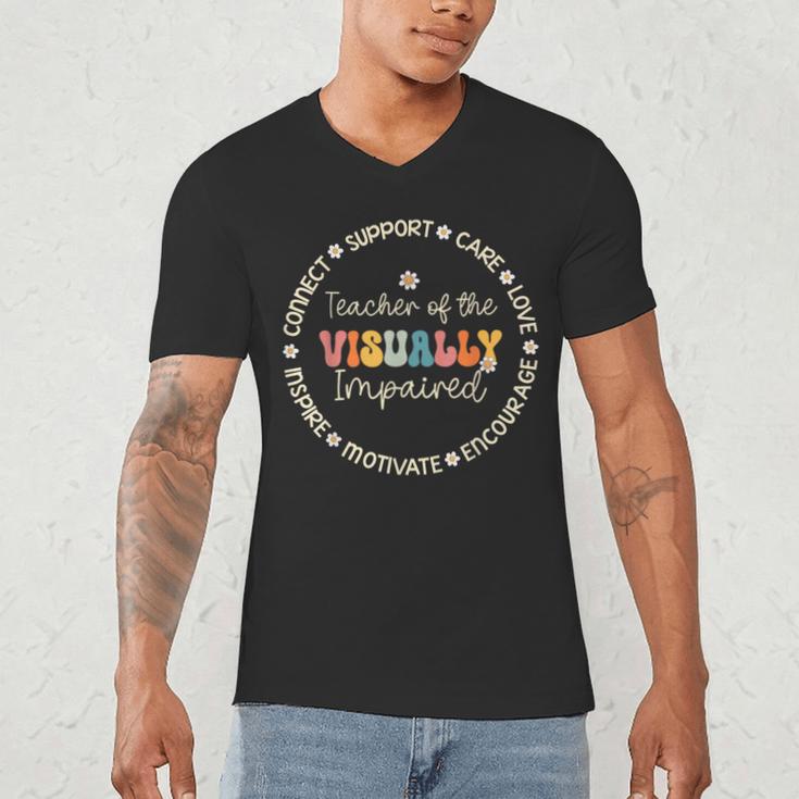 Teacher Of The Visually Impaired Appreciation Back To School Men's V-Neck T-Shirt, novelty gifts, funny gifts Teacher Of The Visually Impaired Appreciation Back To School Men's V-Neck T-Shirt, novelty gifts, funny gifts