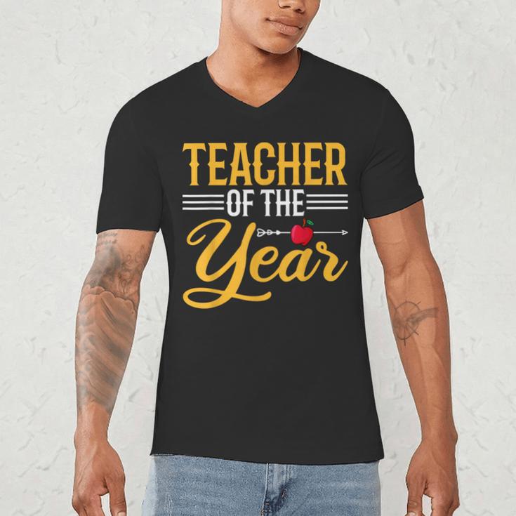 Teacher Of The Year Men Women Teachers Men's V-Neck T-Shirt, novelty gifts, funny gifts Teacher Of The Year Men Women Teachers Men's V-Neck T-Shirt, novelty gifts, funny gifts