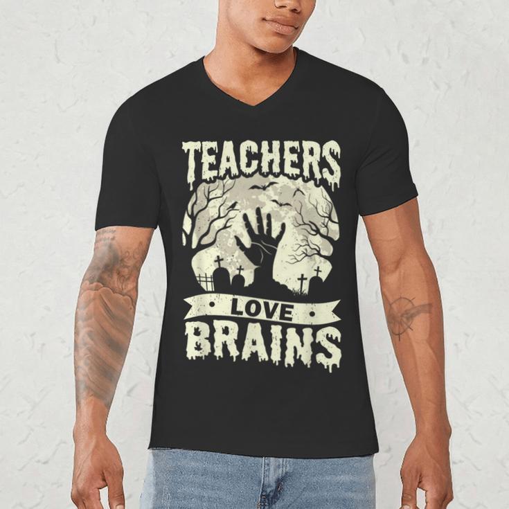 Teachers Love Brains Halloween Costume Boo Trick Teach Men's V-Neck T-Shirt, novelty gifts, funny gifts Teachers Love Brains Halloween Costume Boo Trick Teach Men's V-Neck T-Shirt, novelty gifts, funny gifts