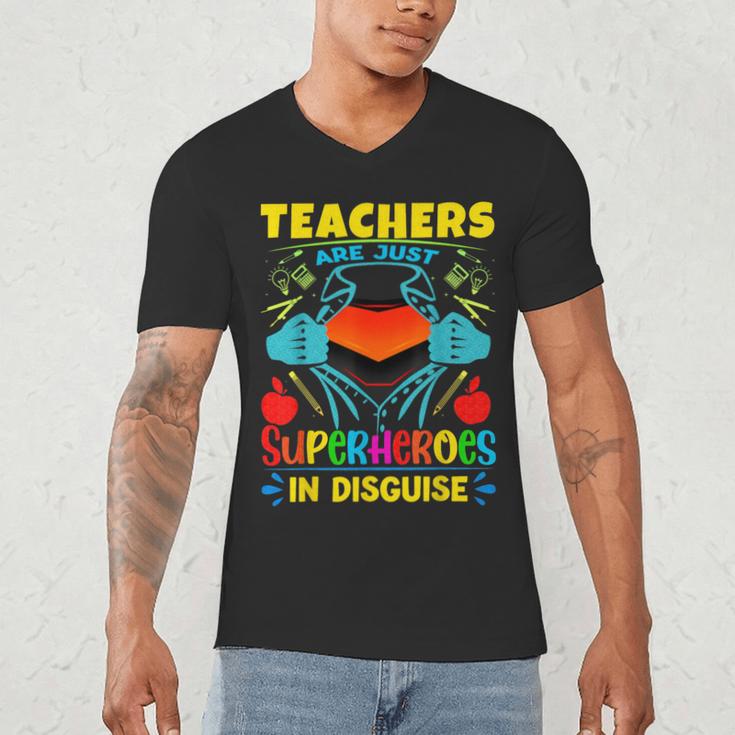 Teachers Are Superheroes – Fun Appreciation Men's V-Neck T-Shirt, novelty gifts, funny gifts Teachers Are Superheroes – Fun Appreciation Men's V-Neck T-Shirt, novelty gifts, funny gifts