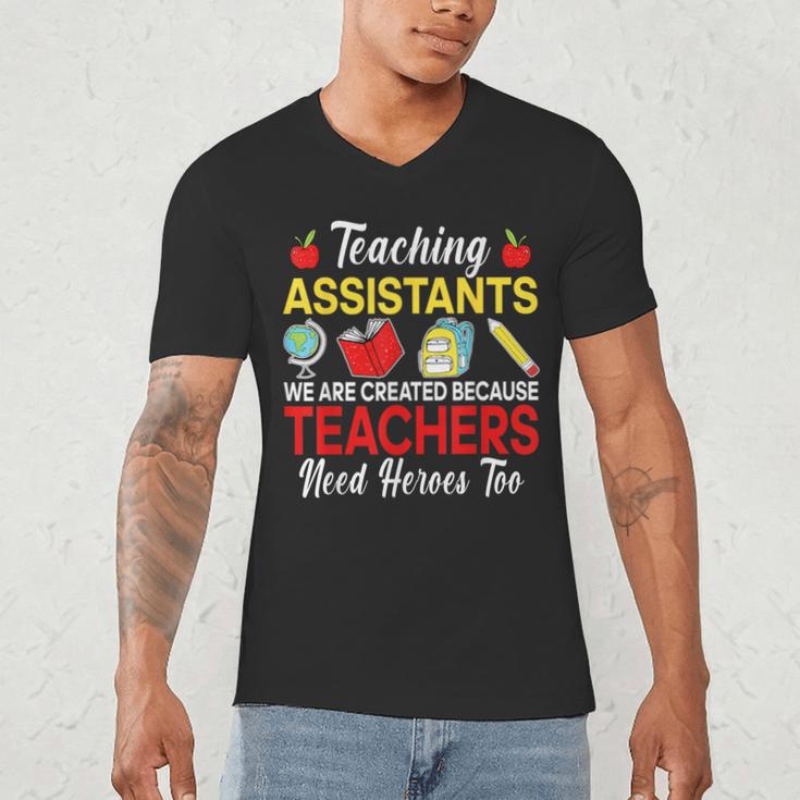 Teaching Assistant Because Teachers Need Heroes Too Cute Men's V-Neck T-Shirt, novelty gifts, funny gifts Teaching Assistant Because Teachers Need Heroes Too Cute Men's V-Neck T-Shirt, novelty gifts, funny gifts