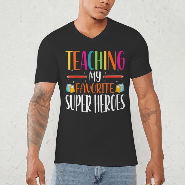 Teaching My Favorite Superheros Men Women SPED Teacher Men's V-Neck T-Shirt, novelty gifts, funny gifts Teaching My Favorite Superheros Men Women SPED Teacher Men's V-Neck T-Shirt, novelty gifts, funny gifts