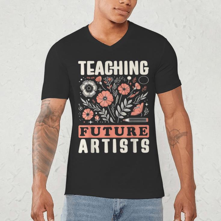 Teaching Future Artists For Art Teachers And Lovers For Men Women Girls Kids Men's V-Neck T-Shirt, novelty gifts, funny gifts