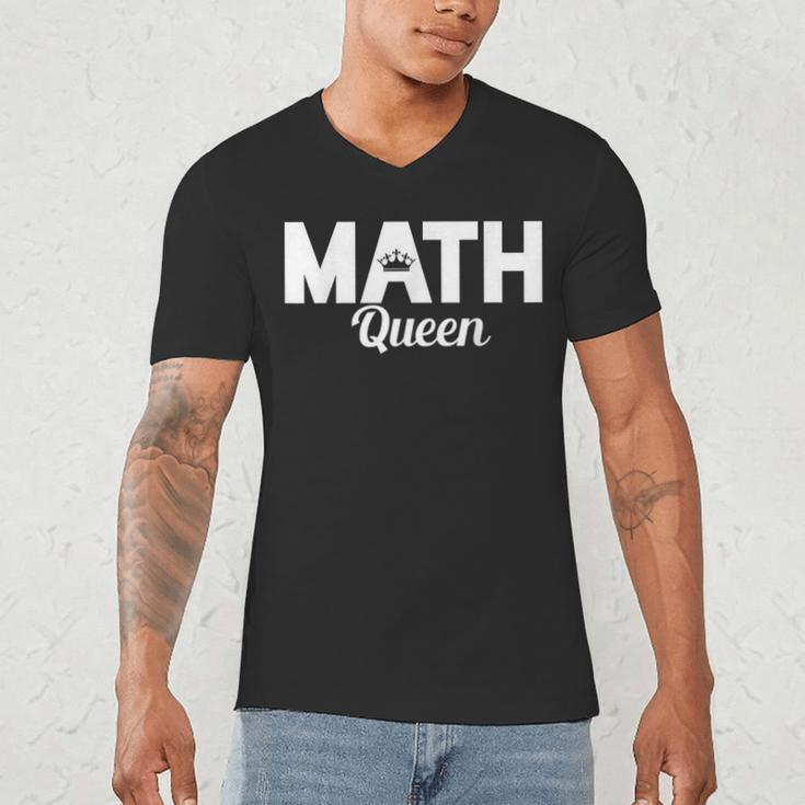 TeeArt Math Mathematics Queen Math Teacher Men's V-Neck T-Shirt, novelty gifts, funny gifts TeeArt Math Mathematics Queen Math Teacher Men's V-Neck T-Shirt, novelty gifts, funny gifts