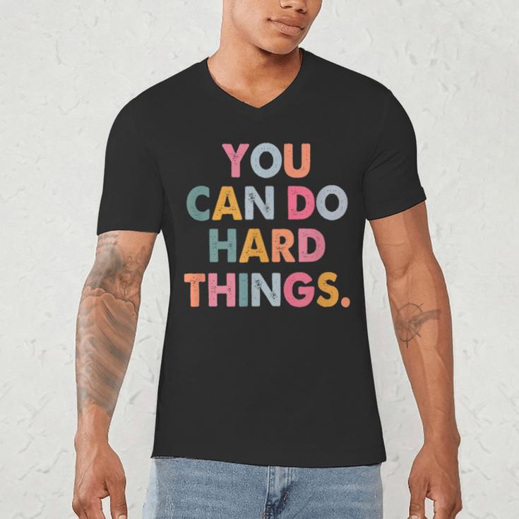 Test Day Teacher You Can Do Hard Things Women Kids Men's V-Neck T-Shirt, novelty gifts, funny gifts