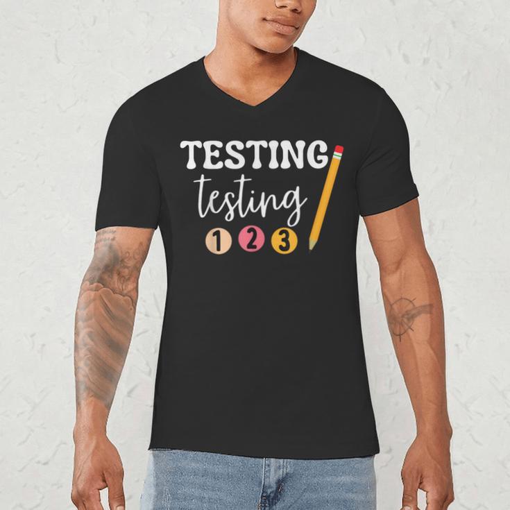 Testing Testing 123 Cute Math Teacher Student Test Day Men Women Girls Kids Men's V-Neck T-Shirt, novelty gifts, funny gifts Testing Testing 123 Cute Math Teacher Student Test Day Men Women Girls Kids Men's V-Neck T-Shirt, novelty gifts, funny gifts