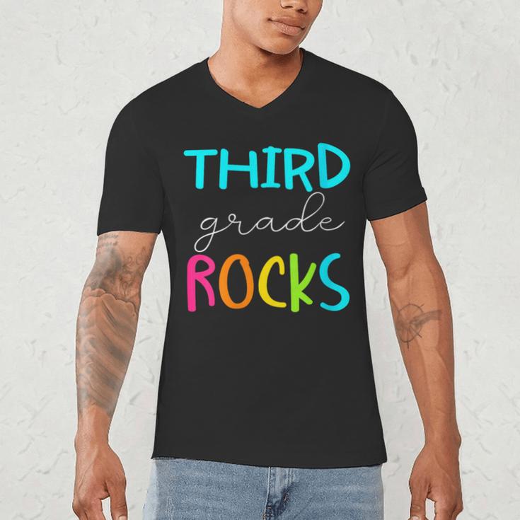 Third Grade Rocks Shirt Team 3rd Grade Teacher Men's V-Neck T-Shirt, novelty gifts, funny gifts Third Grade Rocks Shirt Team 3rd Grade Teacher Men's V-Neck T-Shirt, novelty gifts, funny gifts