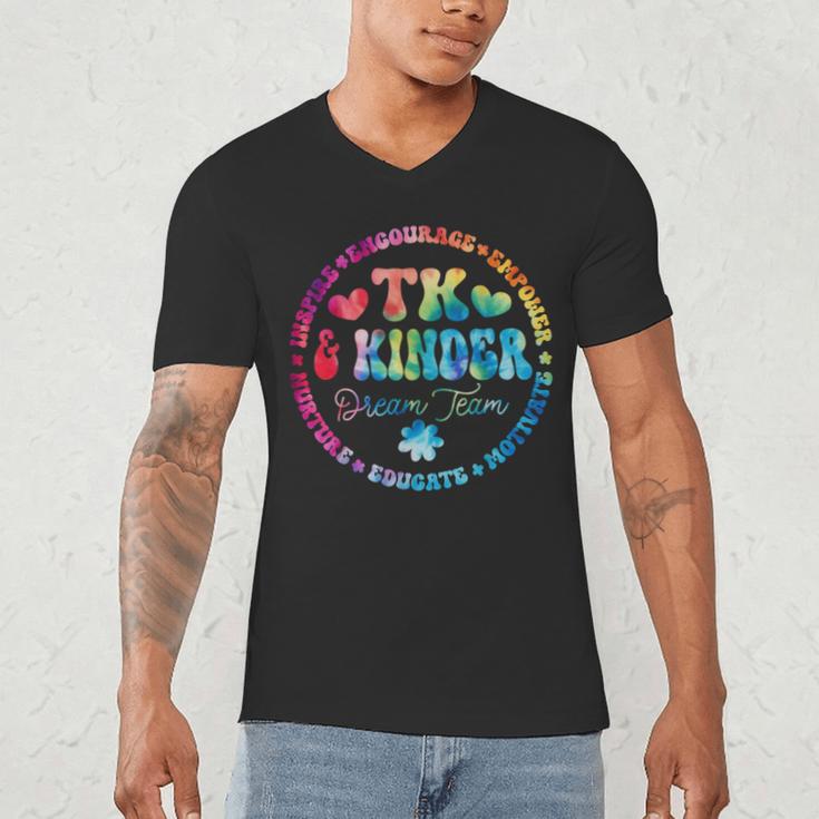 TK & Kinder Dream Team Transitional Kindergarten Teacher Men's V-Neck T-Shirt, novelty gifts, funny gifts