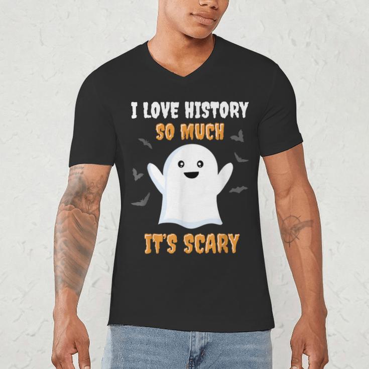 History Teacher Halloween History Class School For Men Women Kids Men's V-Neck T-Shirt, novelty gifts, funny gifts