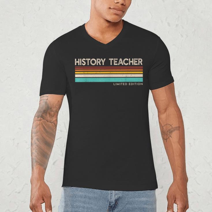 History Teacher Limited Edition Retro History Education Men's V-Neck T-Shirt, novelty gifts, funny gifts History Teacher Limited Edition Retro History Education Men's V-Neck T-Shirt, novelty gifts, funny gifts