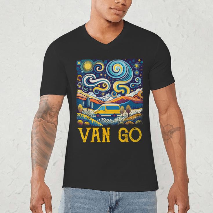Van Go Vanlife Accessories Artist Art Teacher Men's V-Neck T-Shirt, novelty gifts, funny gifts